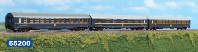 Set of 3 Sleeping cars  type MU of the CIWL<br /><a href='images/pictures/ACME/301961_c.jpg' target='_blank'>Full size image</a>